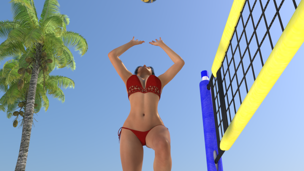 Beach volleyball with Padme